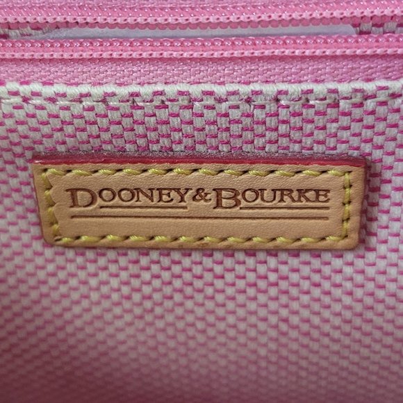 Vintage DOONEY&BOURKE Signature Coated Canvas Leather Shoulder Strap Handbag - Picture 10 of 13